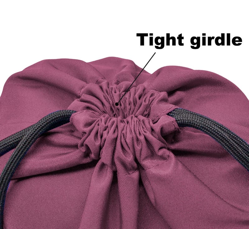 HOLYLUCK Drawstring Backpack Bag Sport Gym Sackpack (burgundy) - Image 3
